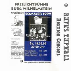 Rufus Zuphall : Reunion Concert 1999 Burg Wilhelmstein Rufus Zuphall : Reunion Concert 1999 Burg Wilhelmstein